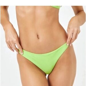 💚 L*SPACE 💚‎ Cabana Bitsy Bikini Bottom XS Mojito Green NWOT 🍸